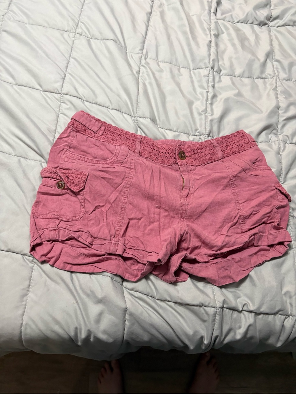 Maurices Pink Cargo Shorts